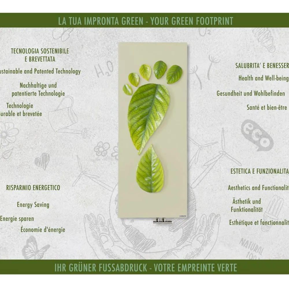 Viadurini Radiators Heizkörper Elektrisch-Anpassbarer elektrischer Heizkörper aus Marmorpulver, hergestellt in Italien – Lineep