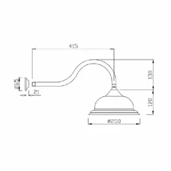 Viadurini Taps Duschköpfe-Anti-Kalk-Duschkopf aus Stahl und klassischem Messing Made in Italy - Mingo