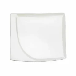 Viadurini Kitchen Teller Set-Aperitif Service 12 Stück moderne weiße Porzellan-Design-Platten - Nalah