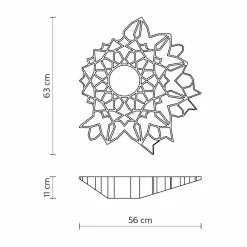 Viadurini Lighting Design Deckenleuchten-Applique Deckenleuchte in Weiß Technopolymer Design 2 Größen - Kathedrale