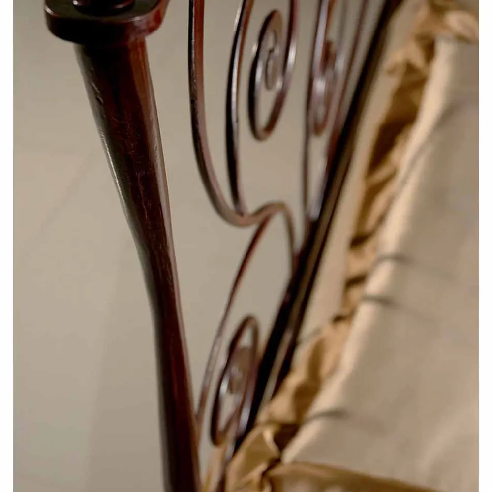 Viadurini Night Design Maßgeschneiderte Möbel|Schmiedeeisen Doppelbetten-Ares Doppelbett aus Schmiedeeisen in Design