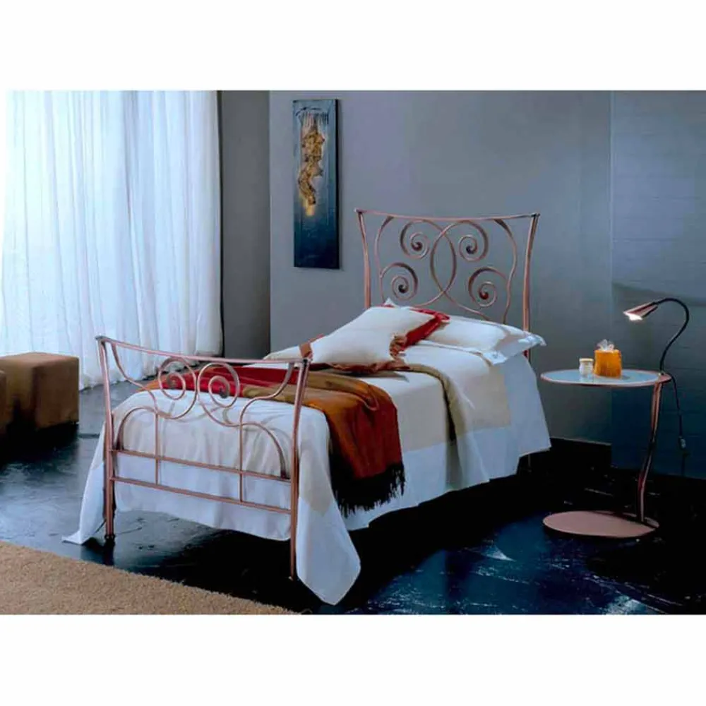 Viadurini Night Design Maßgeschneiderte Möbel|Einzelbetten Aus Schmiedeeisen-Ares Einzelbett aus Schmiedeeisen in Design