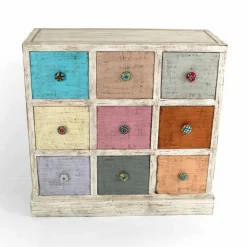 Viadurini Living Kommoden-Artisan Kommode aus Massivholz mit 9 Schubladen Made in Italy - Pierrot