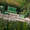 Viadurini in the Garden Garten Lounge Set-Artisan Outdoor-Wohnzimmer in Eisen-Graphit-Finish Made in Italy - Lietta