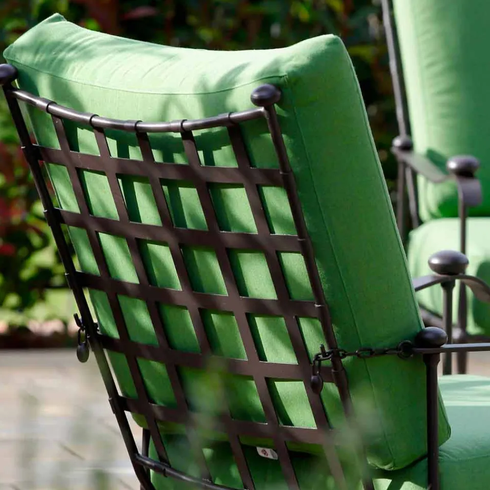 Viadurini in the Garden Garten Lounge Set-Artisan Outdoor-Wohnzimmer in Eisen-Graphit-Finish Made in Italy - Lietta