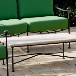 Viadurini in the Garden Garten Lounge Set-Artisan Outdoor-Wohnzimmer in Eisen-Graphit-Finish Made in Italy - Lietta