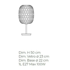 Viadurini Vetro di Venezia Murano Lampen|Moderne Tischlampen-Artisan Tischlampe aus mundgeblasenem Venedig-Glas - Cloe Balloton