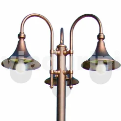 Viadurini Lighting Gartenlampion-Außen drei Lichter Laternenpfahl aus Aluminium, hergestellt in Italien, Anusca