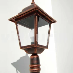 Viadurini Lighting Gartenlampion-Außen niedriger Laternenpfahl aus Aluminium, hergestellt in Italien, Aquilina