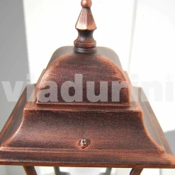 Viadurini Lighting Gartenlampion-Außen niedriger Laternenpfahl aus Aluminium, hergestellt in Italien, Aquilina