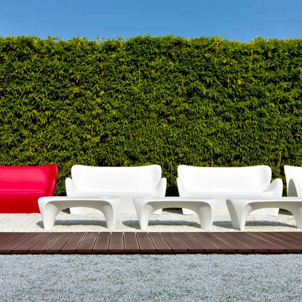 Myyour Garten Beistelltisch|Moderne Couchtische-Außen- oder Innen-Couchtisch mit Spumantiera, 2-teiliges Design - Lily von