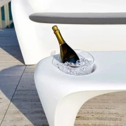 Myyour Garten Beistelltisch|Moderne Couchtische-Außen- oder Innen-Couchtisch mit Spumantiera, 2-teiliges Design - Lily von