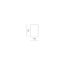 Toscot Design Beleuchtung-Außen-Deckenlampe aus farbigem Ton, handgefertigt in Italien - Hans