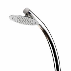 Viadurini in the Garden Gartendusche-Außendusche aus Stahl mit Mixer und rundem Duschkopf Made in Itay - Yuki