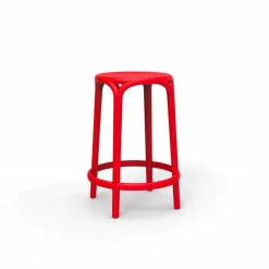 Vondom Outdoor Hocker-Außenhocker Brooklyn von aus Polypropylen mit Glasfaser, 4 Stück