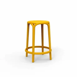 Vondom Outdoor Hocker-Außenhocker Brooklyn von aus Polypropylen mit Glasfaser, 4 Stück