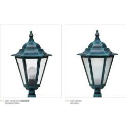 Viadurini Lighting Gartenlaternen-Außenlaterne im Vintage-Stil aus Aluminium, hergestellt in Italien – Janira