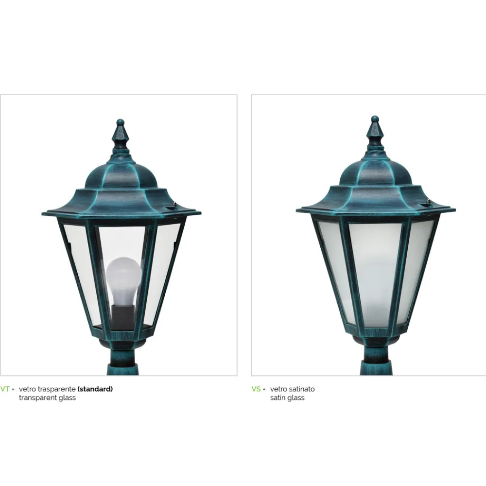 Viadurini Lighting Gartenlaternen-Außenlaterne im Vintage-Stil aus Aluminium, hergestellt in Italien – Janira