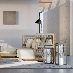 Viadurini Lighting Gartenlaternen-Außenlaterne mit schwarzer Aluminiumstruktur Made in Italy - Eve