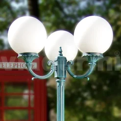 Viadurini Lighting Gartenlampion-Außenlaternenpfahl 212 cm aus schwarzem Acryl und Aluminium Made in Italy - Trovanero