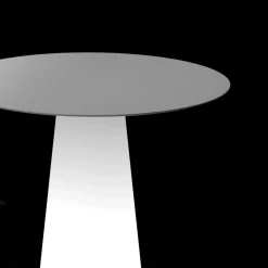 Viadurini in the Garden Lichtmöbel|Garten Beistelltisch-Außenleuchttisch mit LED-Lichtbasis und runder Platte Made in Italy - Forlina
