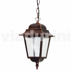Viadurini Lighting Pendelleuchten Vintage-Außenpendelleuchte aus Aluminium, hergestellt in Italien, Aquilina