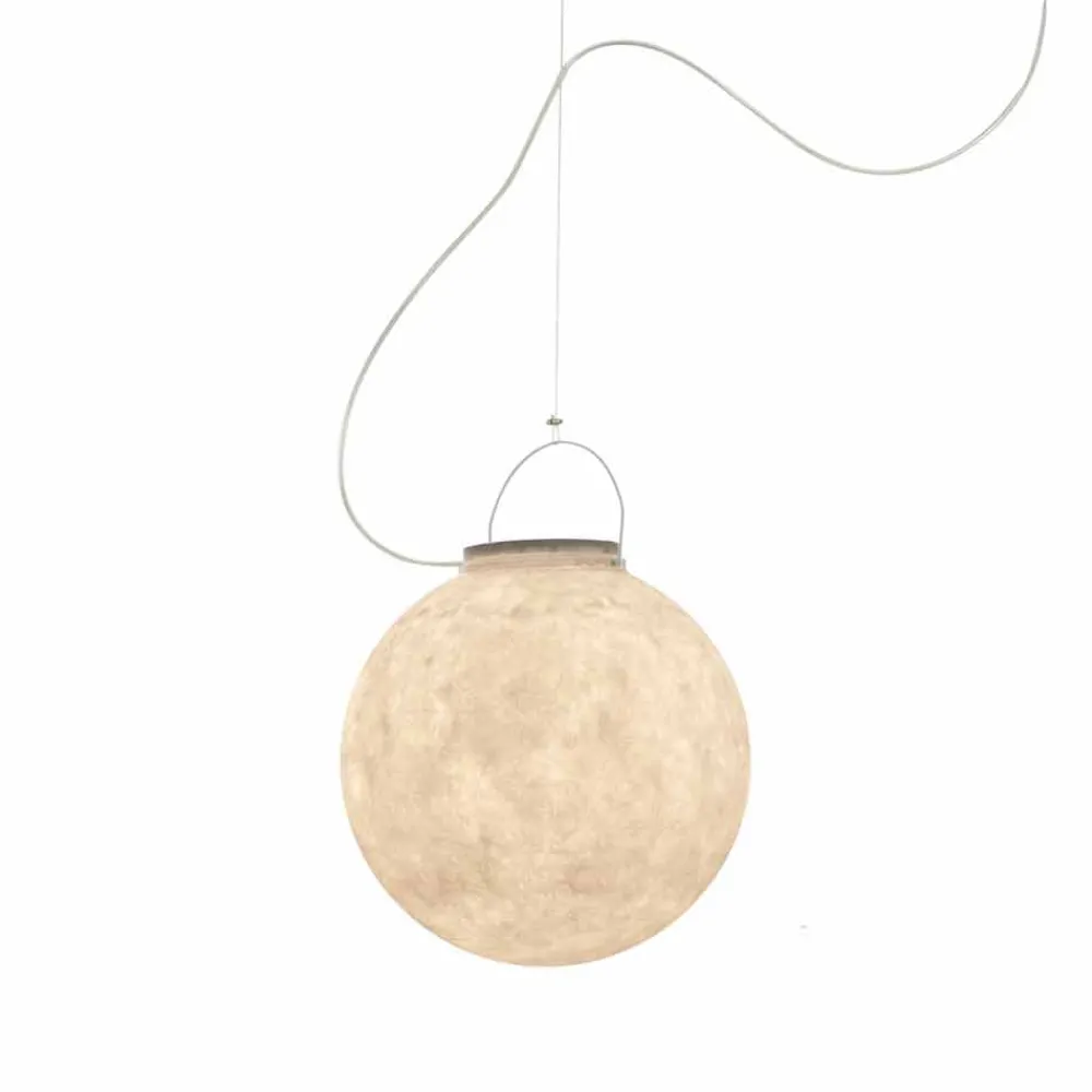In-es.artdesign Design Beleuchtung-Außenpendelleuchte Luna Out in Nebulite