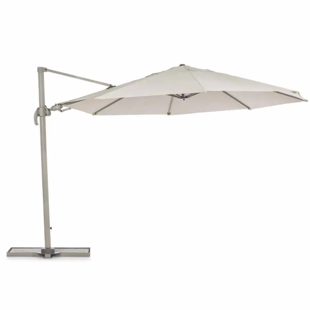 Viadurini in the Garden Gartenschirm-Außenschirm, Durchmesser 3,5 m in Polyester mit Aluminiumstange - Linfa