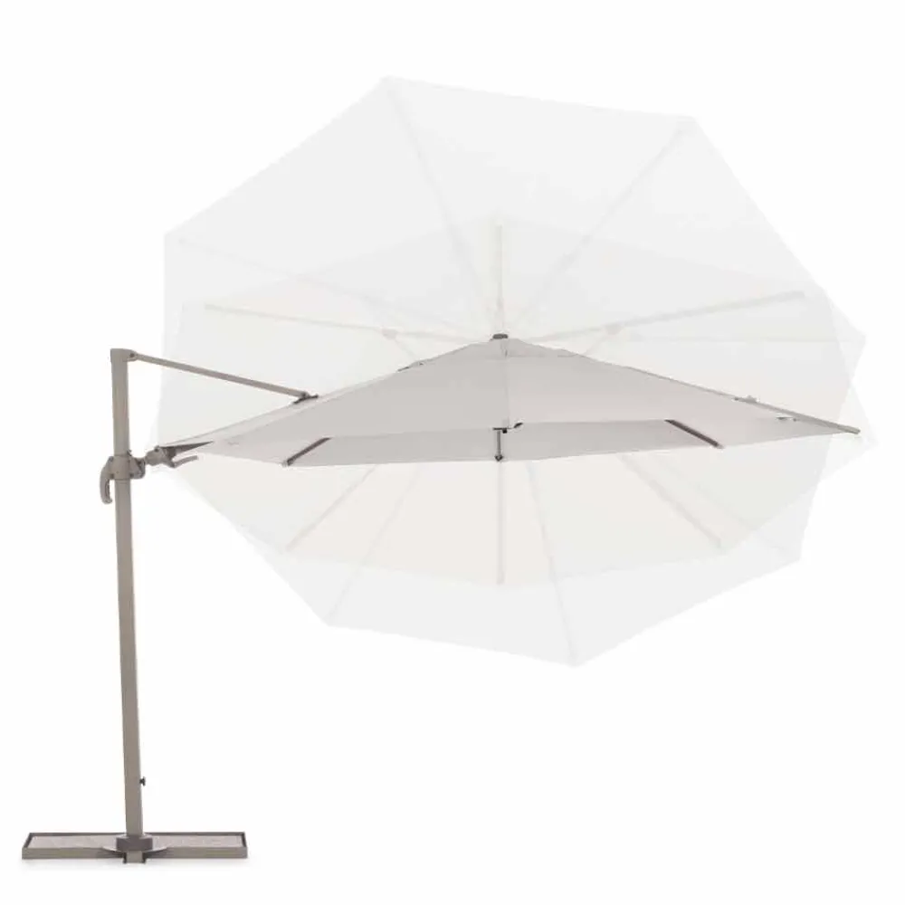 Viadurini in the Garden Gartenschirm-Außenschirm, Durchmesser 3,5 m in Polyester mit Aluminiumstange - Linfa