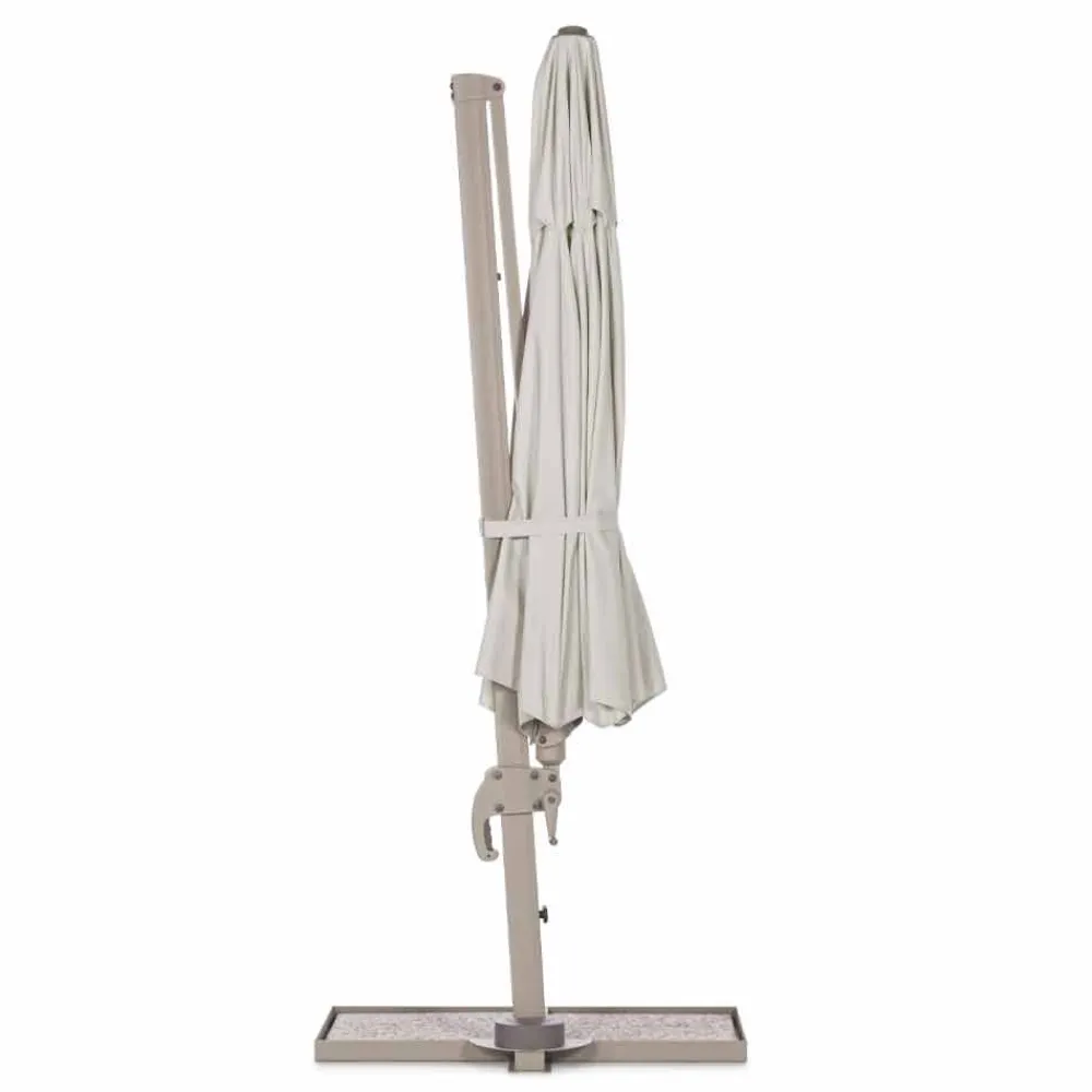 Viadurini in the Garden Gartenschirm-Außenschirm, Durchmesser 3,5 m in Polyester mit Aluminiumstange - Linfa