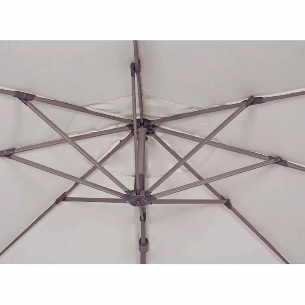 Viadurini in the Garden Gartenschirm-Außenschirm, Durchmesser 3,5 m in Polyester mit Aluminiumstange - Linfa