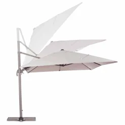 Viadurini in the Garden Gartenschirm-Außenschirm, 3x4 mit sandfarbenem Polyestertuch - Flamingo