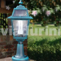 Viadurini Lighting Gartenlaternen-Außenstehleuchte aus Aluminium, made in Italy, Kristel
