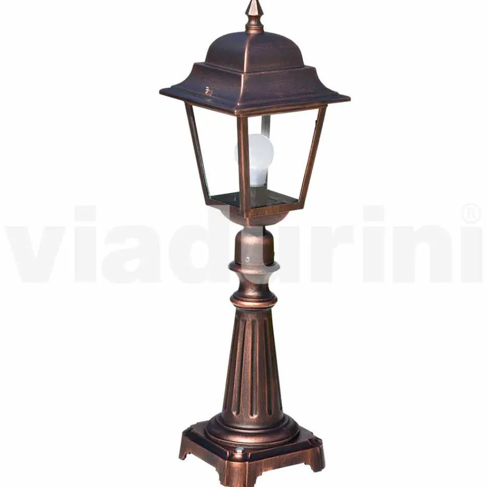 Viadurini Lighting Gartenlaternen-Außenstehleuchte aus Aluminium, hergestellt in Italien, Aquilina