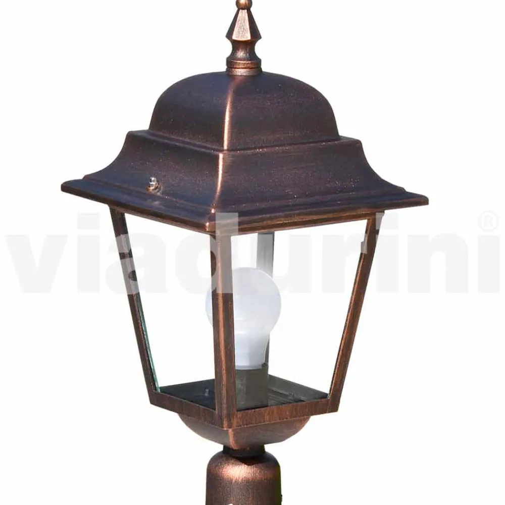 Viadurini Lighting Gartenlaternen-Außenstehleuchte aus Aluminium, hergestellt in Italien, Aquilina