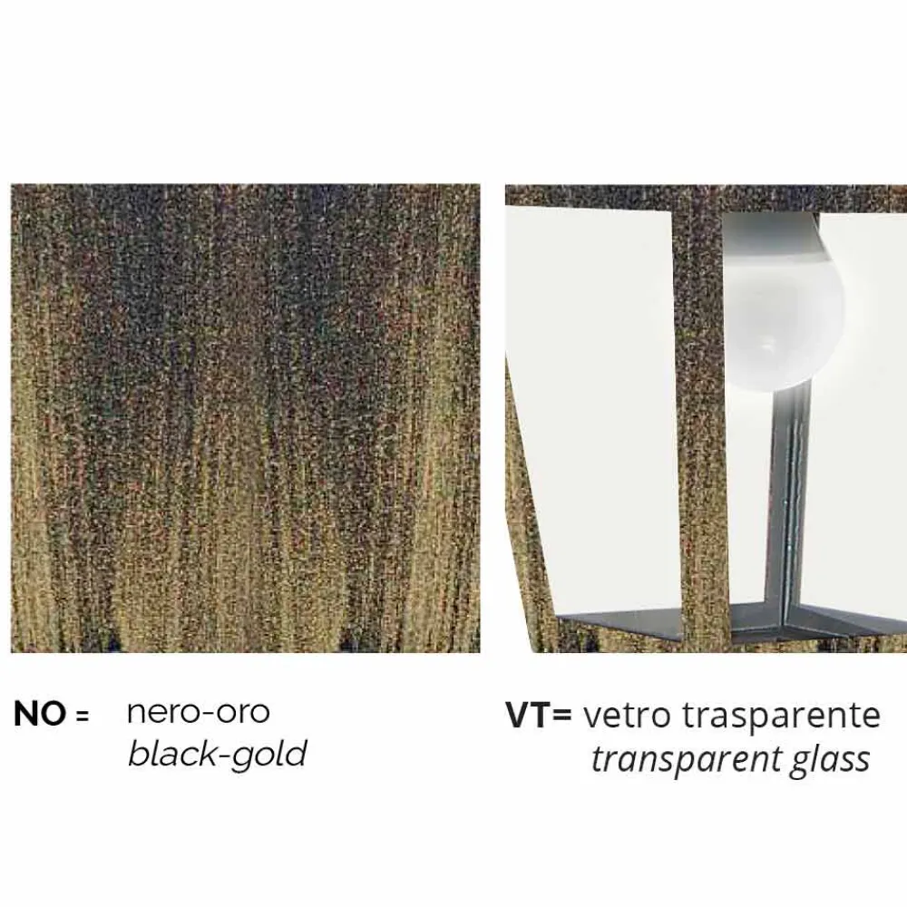 Viadurini Lighting Gartenlaternen-Außenstehleuchte aus Aluminium, hergestellt in Italien, Aquilina