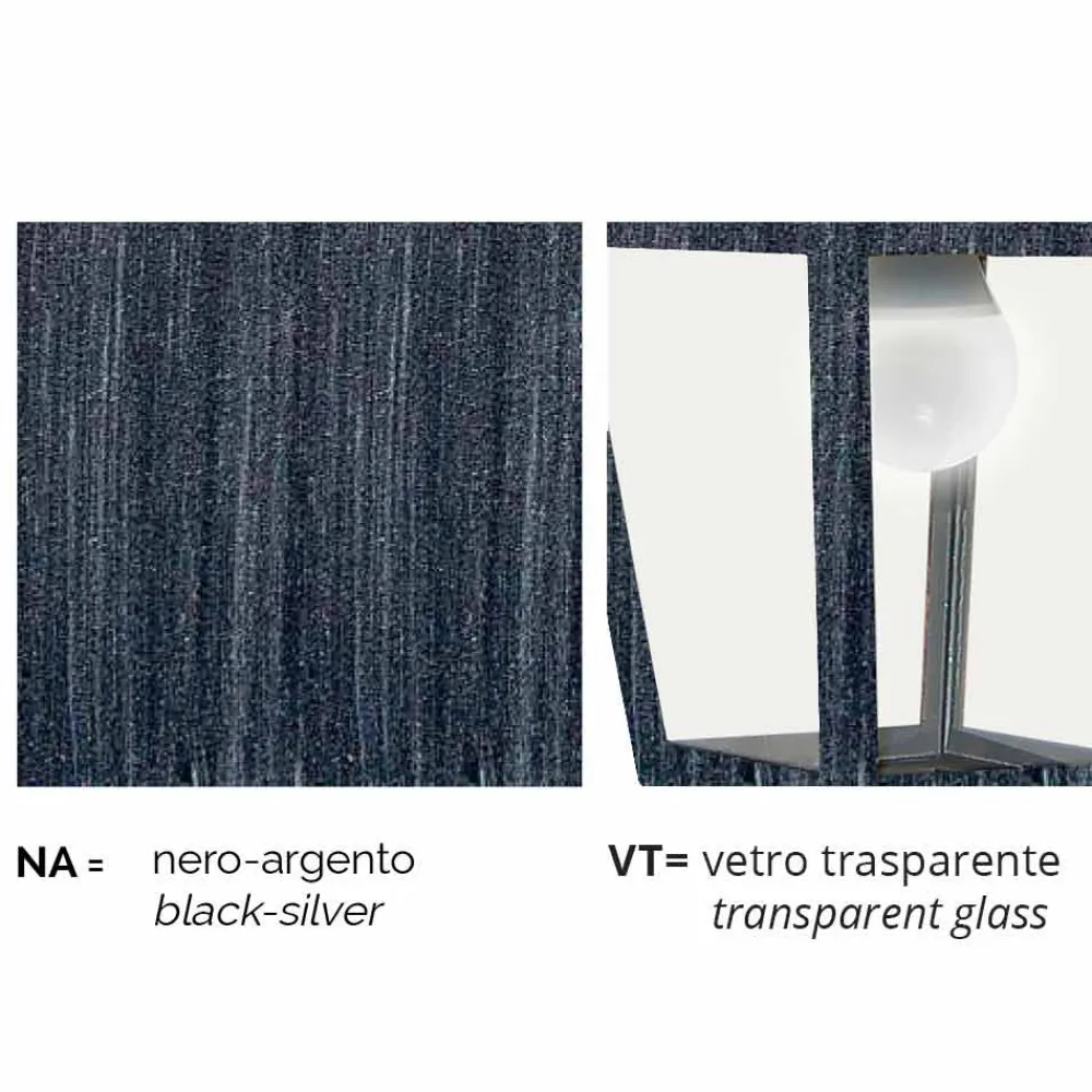 Viadurini Lighting Gartenlaternen-Außenstehleuchte aus Aluminium, hergestellt in Italien, Aquilina