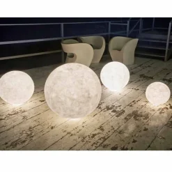 In-es.artdesign Design Beleuchtung-Außenstehleuchte Ex.Moon in Nebulite