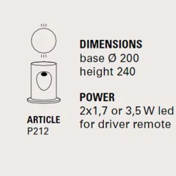 Toscot Gartenlaternen-Außenstehleuchte mit zwei Leuchten, U-Boat -