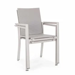 Viadurini in the Garden Gartenstühle Metall-Außenstuhl aus Aluminium mit Armlehnen von Homemotion - Casper Design