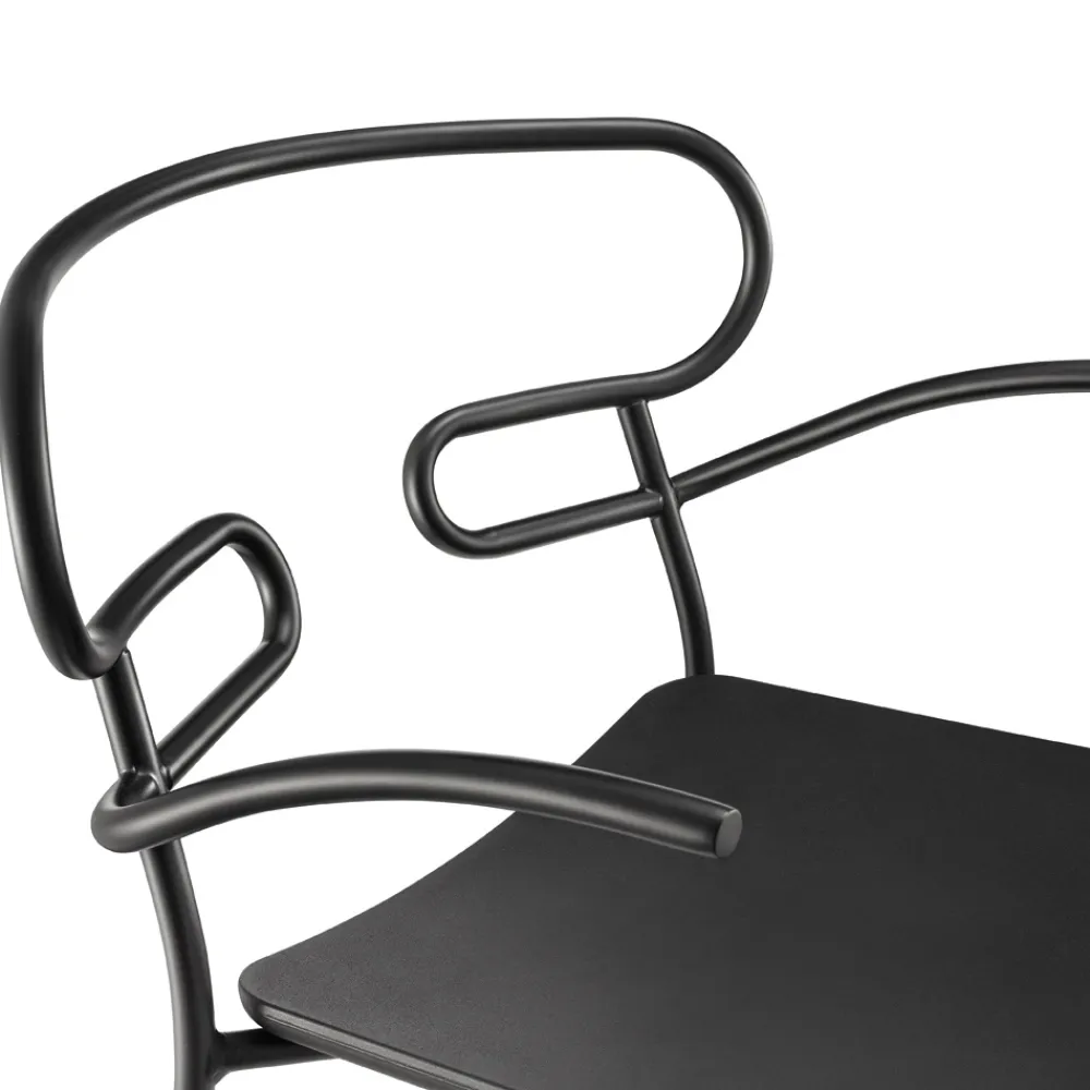 Viadurini in the Garden Gartenstühle Metall-Außenstuhl aus Metall und Polyurethan Hergestellt in Italien, 2 Stück - Trosa