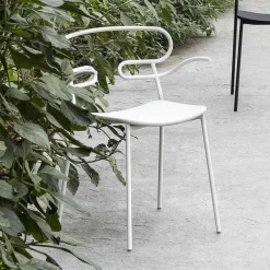 Viadurini in the Garden Gartenstühle Metall-Außenstuhl aus Metall und Polyurethan Hergestellt in Italien, 2 Stück - Trosa