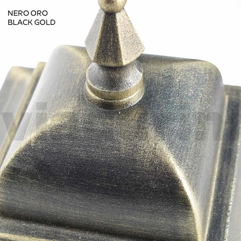 Viadurini Lighting Gartenlaternen-Außenwandlaterne aus Aluminium und sandgestrahltem Glas - Alchemist