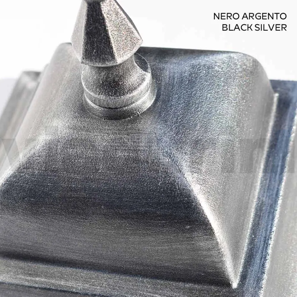 Viadurini Lighting Gartenlaternen-Außenwandlaterne aus Aluminium und sandgestrahltem Glas - Alchemist