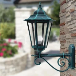 Viadurini Lighting Garten-Wandlampen-Außenwandleuchte aus Aluminium und Glas Made in Italy Vintage - Janira