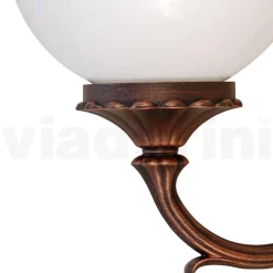 Viadurini Lighting Garten-Wandlampen-Außenwandleuchte aus Aluminiumdruckguss und Acrylkugel - Trovanero