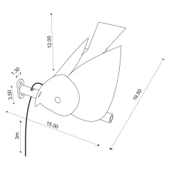 Viadurini Lighting Design Beleuchtung-Außenwandleuchte aus emaillierter toskanischer Majolika Made in Italy - Uccellino