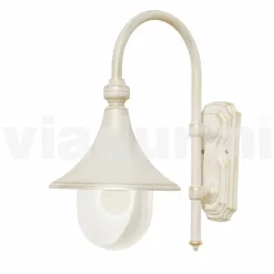 Viadurini Lighting Garten-Wandlampen-Außenwandleuchte aus weißem Aluminium, hergestellt in Italien, Anusca