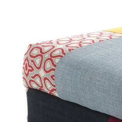 Viadurini Living Truhen Und Sitztruhe-Aufbewahrungstruhe aus Patchworkstoff – Bromo