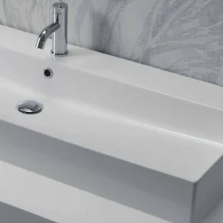 Viadurini Bathroom Keramikwaschbecken-Aufsatz- oder Wandwaschbecken aus weißer oder farbiger Keramik Leivi